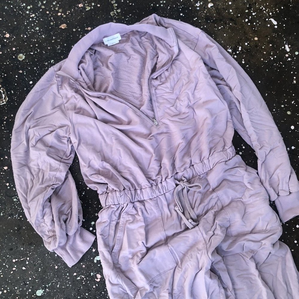 Lovers and Friends Emily Jumpsuit Bark Beige Long Sleeve - Picture 7 of 7